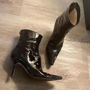 Jimmy Choo vintage patent leather boots